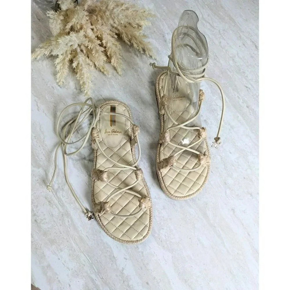NIB Sam Edelman Zariah 2 Gladiator Sandals Sand Nappa Size 7 M (MSRP $130) - Picture 3 of 8